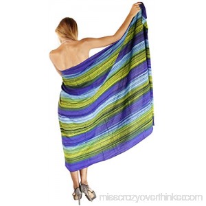 LA LEELA Sarong Swimsuit Beachwear Bathing Suit Wrap Pareo Cover ups Swimwear Womens 78X43 B07P1QD3LQ